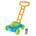 Hey Play Hey Play 80-1706V038 Bubble Lawn Mower - Toy Push Lawnmower Bubble Blower Machine; Blue; Green & Orange 80-1706V038